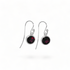 Sterling Silver Garnet Earrings SSER84