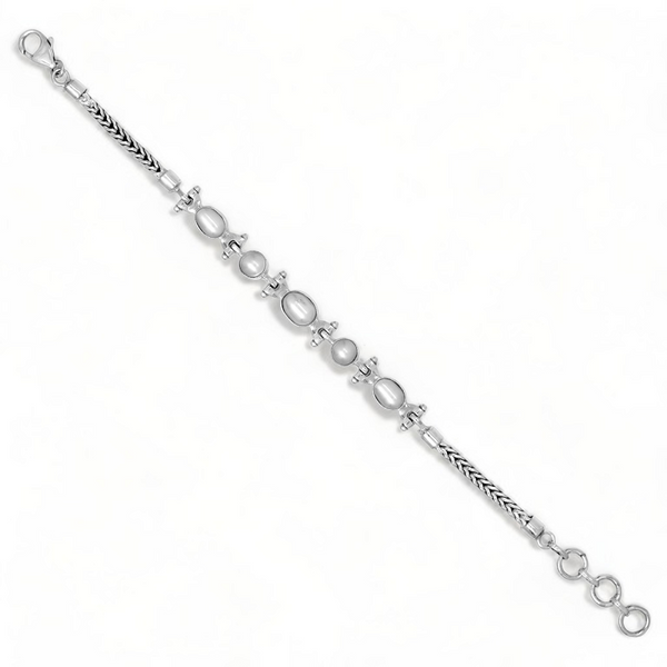 Sterling Silver Pearl Bracelet SSBR65