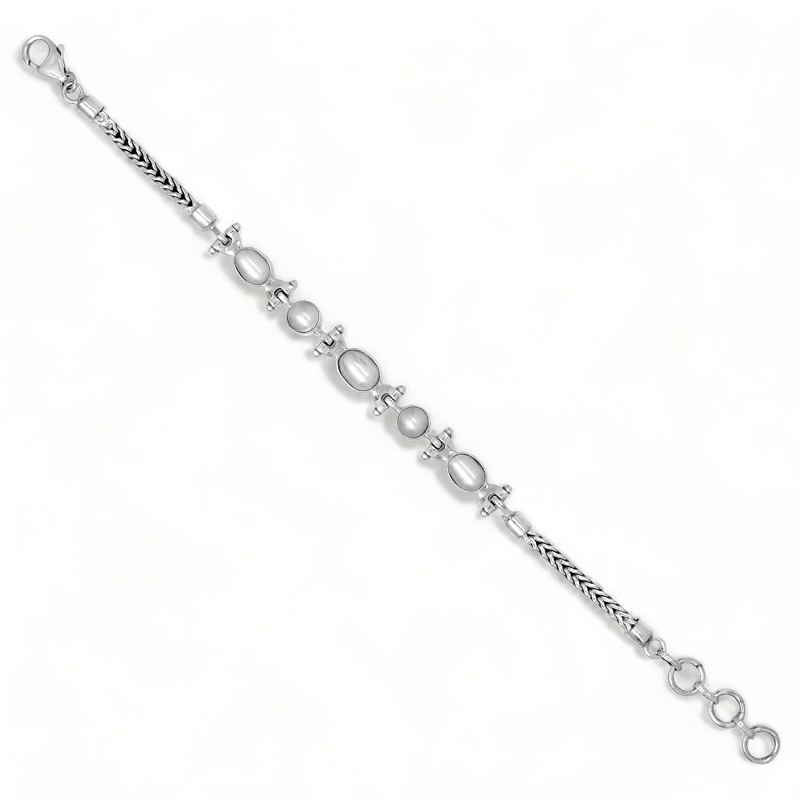 Sterling Silver Pearl Bracelet SSBR65