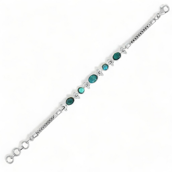Sterling Silver Labradorite Bracelet SSBR65