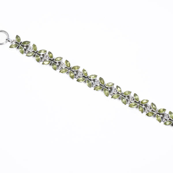 Sterling Silver Peridot Bracelet SSBR47