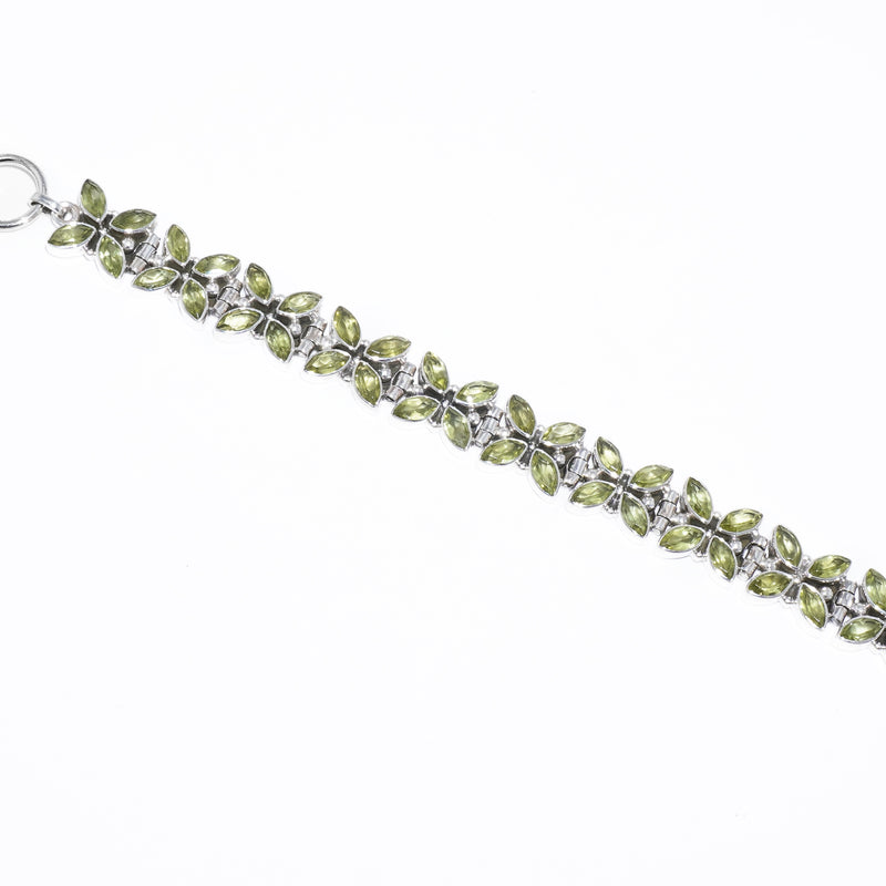 Sterling Silver Peridot Bracelet SSBR47