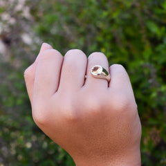 Sterling Silver Citrine Ring SSR302