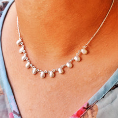 Sterling Silver Pearl Necklace SSN4
