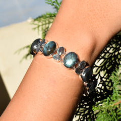 Sterling Silver Labradorite Bracelet SSBR4