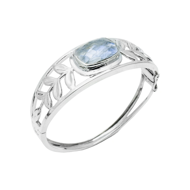 Sterling Silver Moonstone Cuff Bracelet SSBR2