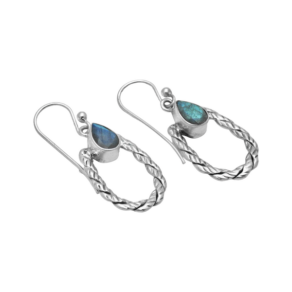 Sterling Silver Labradorite Earrings SSER191
