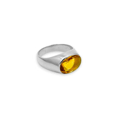 Sterling Silver Citrine Ring SSR170