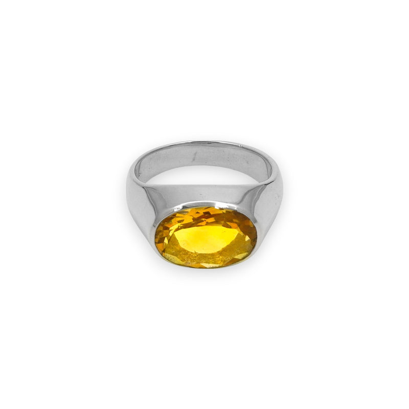 Sterling Silver Citrine Ring SSR170