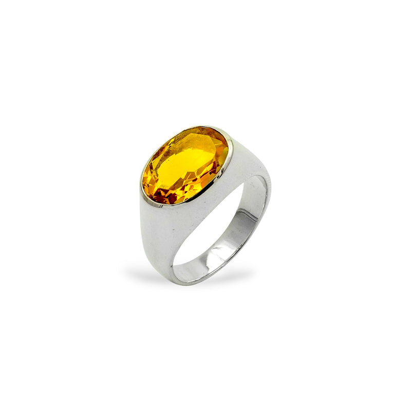 Sterling Silver Citrine Ring SSR170