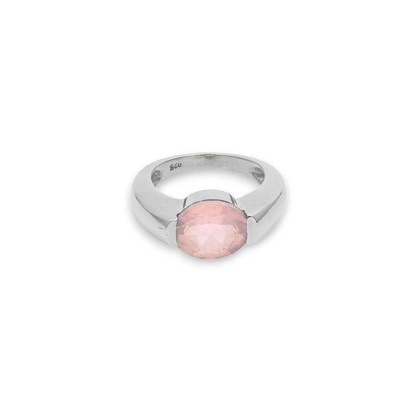 Sterling Silver Rose Quartz Ring SSR227