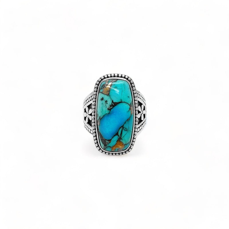 Sterling Silver Copper Turquoise Ring SSR56