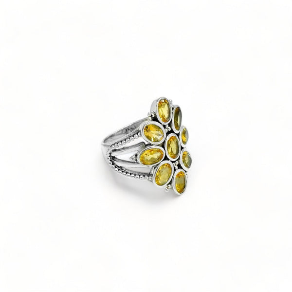 Sterling Silver Citrine Ring SSR51
