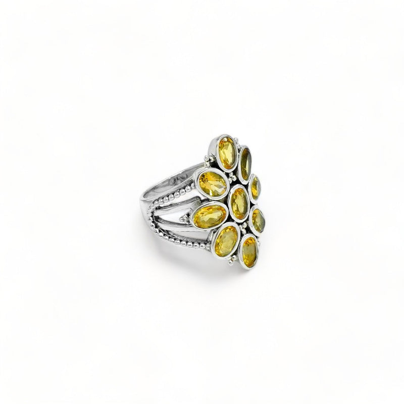 Sterling Silver Citrine Ring SSR51