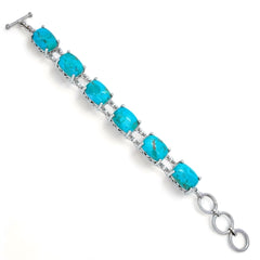 Sterling Silver Mohave Turquoise Bracelet SSBR10