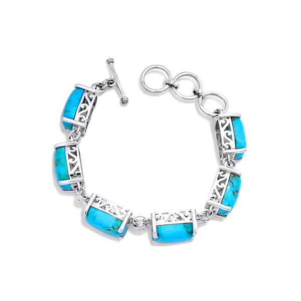 Sterling Silver Mohave Turquoise Bracelet SSBR10