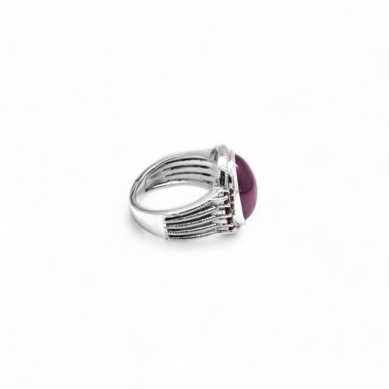 Sterling Silver Garnet Ring SSR346