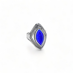 Sterling Silver Lapis Lazuli Ring SSR350