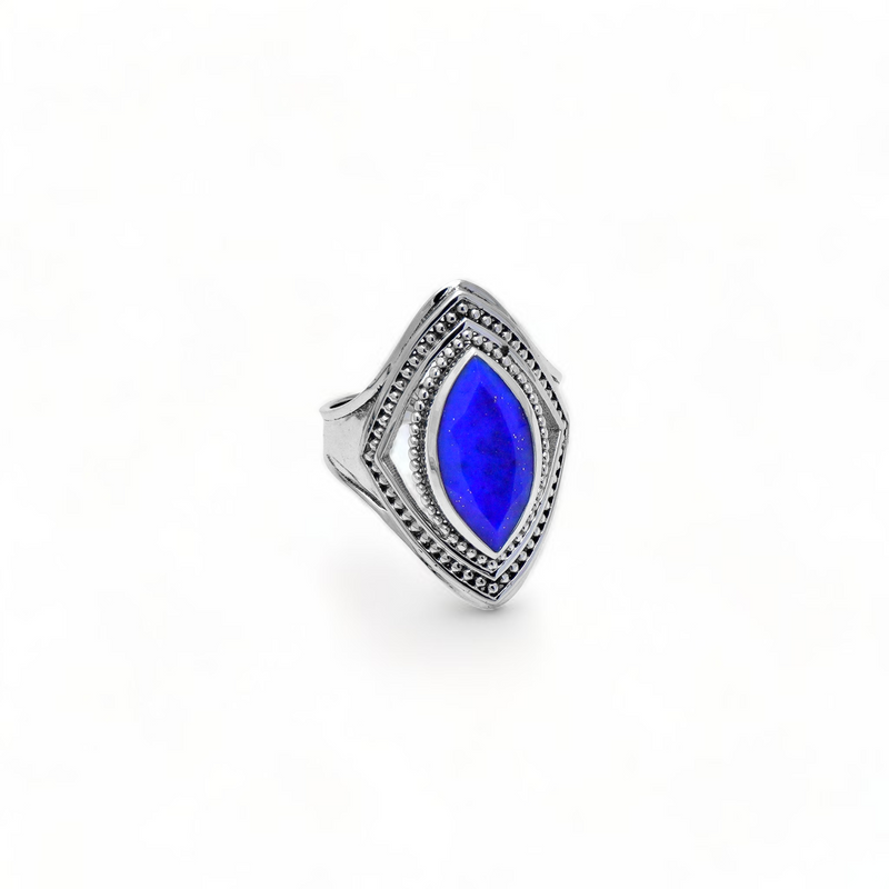 Sterling Silver Lapis Lazuli Ring SSR350