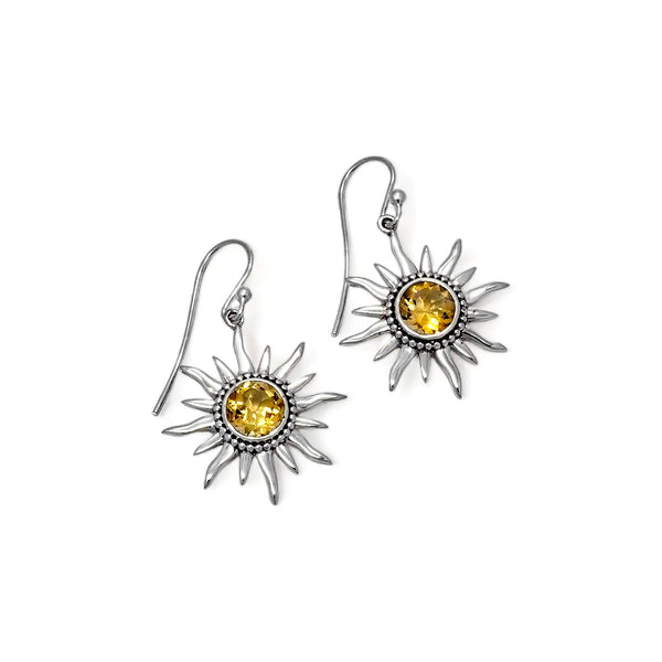 Sterling Silver Citrine Earrings SSER211