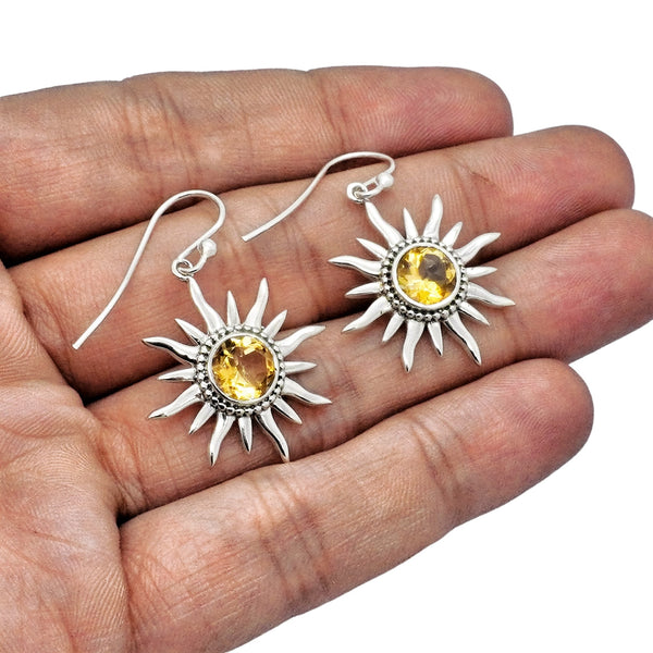 Sterling Silver Citrine Earrings SSER211
