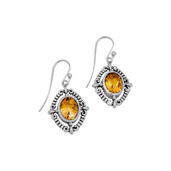 Sterling Silver Citrine Earrings SSER218