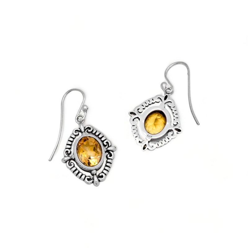 Sterling Silver Citrine Earrings SSER218