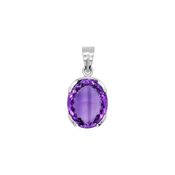 Sterling Silver Amethyst Pendant SSP48