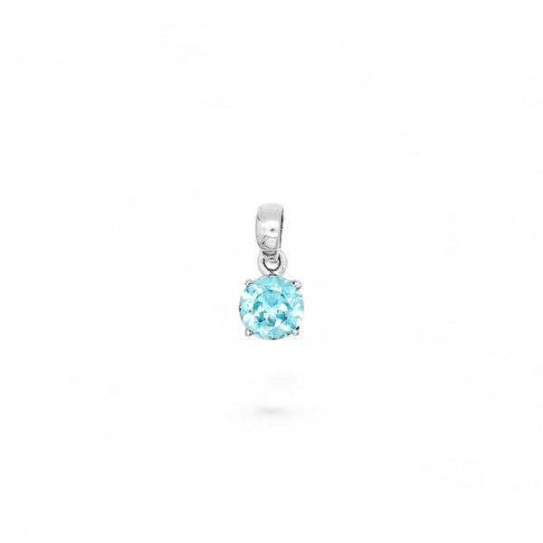 Sterling Silver Blue Topaz Pendant SSP142