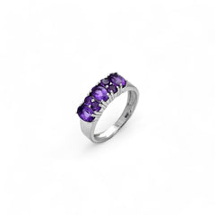 Sterling Silver Amethyst Ring SSR360