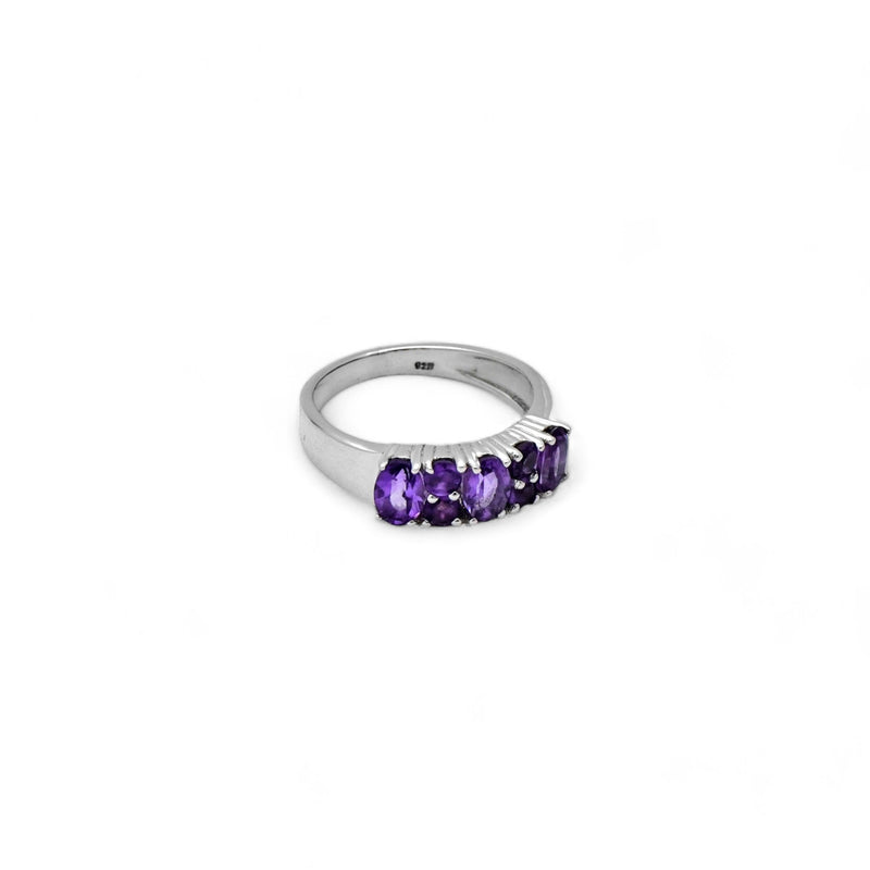 Sterling Silver Amethyst Ring SSR360