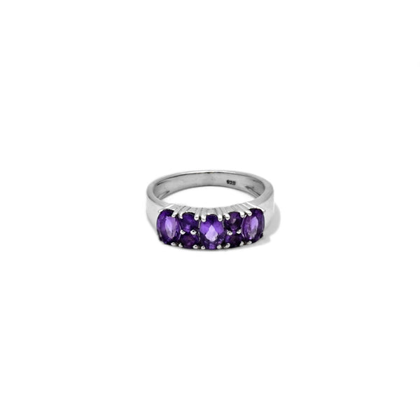 Sterling Silver Amethyst Ring SSR360