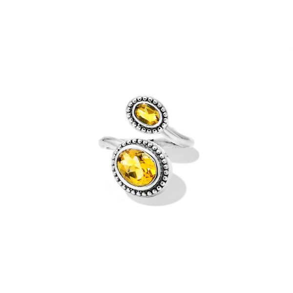 Sterling Silver Citrine Ring SSR363