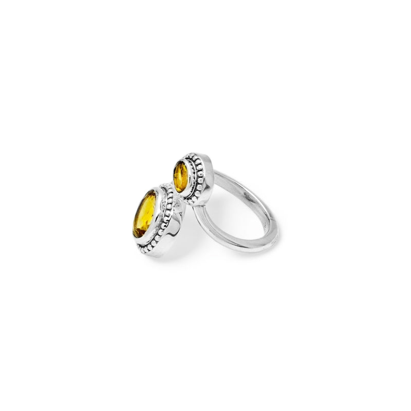 Sterling Silver Citrine Ring SSR363