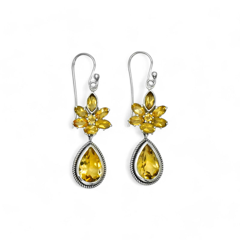 Sterling Silver Citrine Earrings SSER223