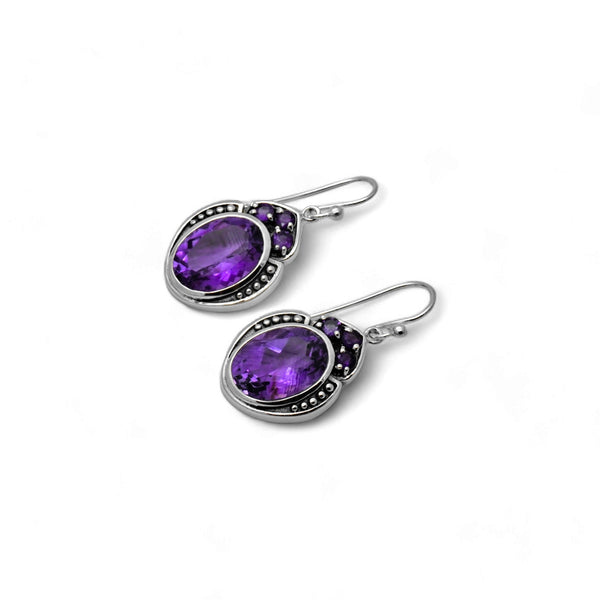 Sterling Silver Amethyst Earrings SSER226