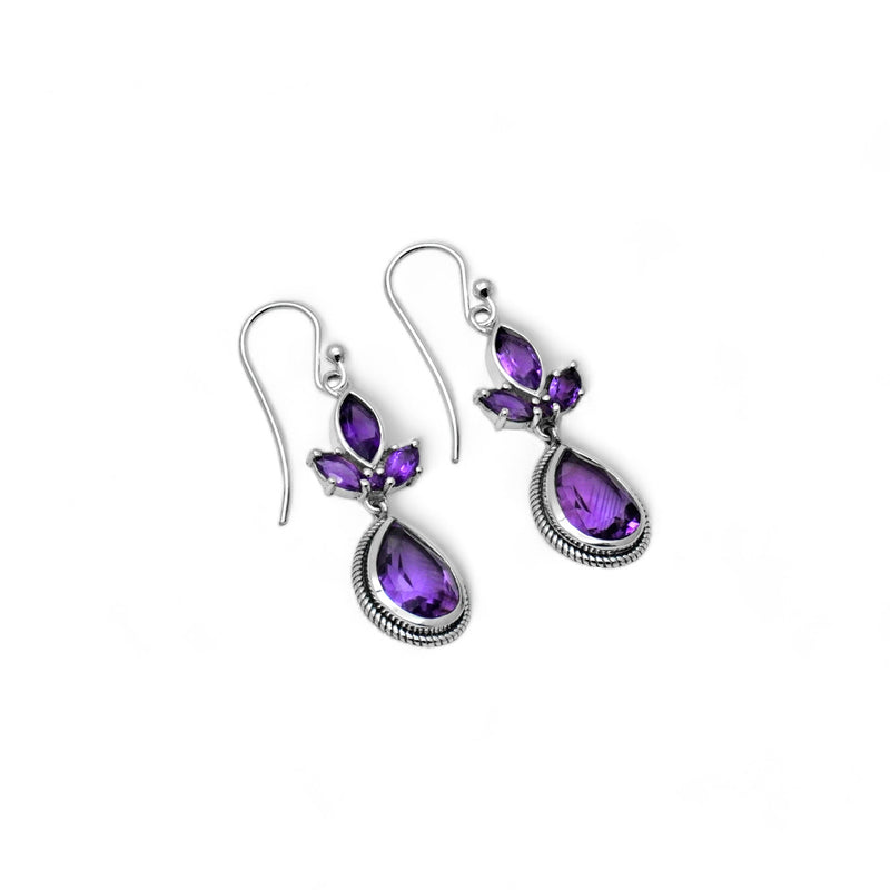 Sterling Silver Amethyst Earrings SSER228