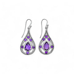 Sterling Silver Amethyst Earrings SSER229