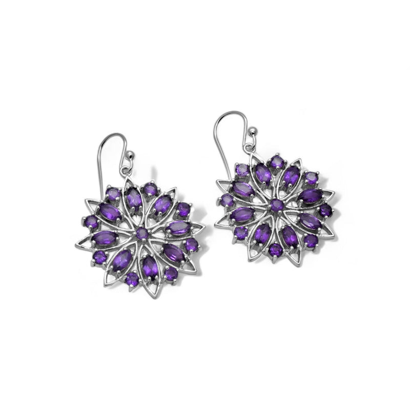 Sterling Silver Amethyst Earrings SSER55