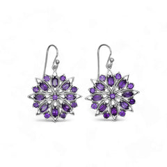 Sterling Silver Amethyst Earrings SSER55