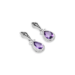 Sterling Silver Amethyst Earrings SSER233