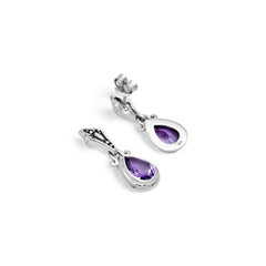 Sterling Silver Amethyst Earrings SSER233