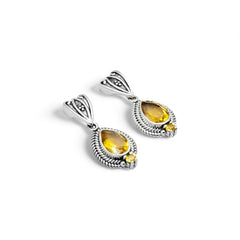 Sterling Silver Citrine Earrings SSER234