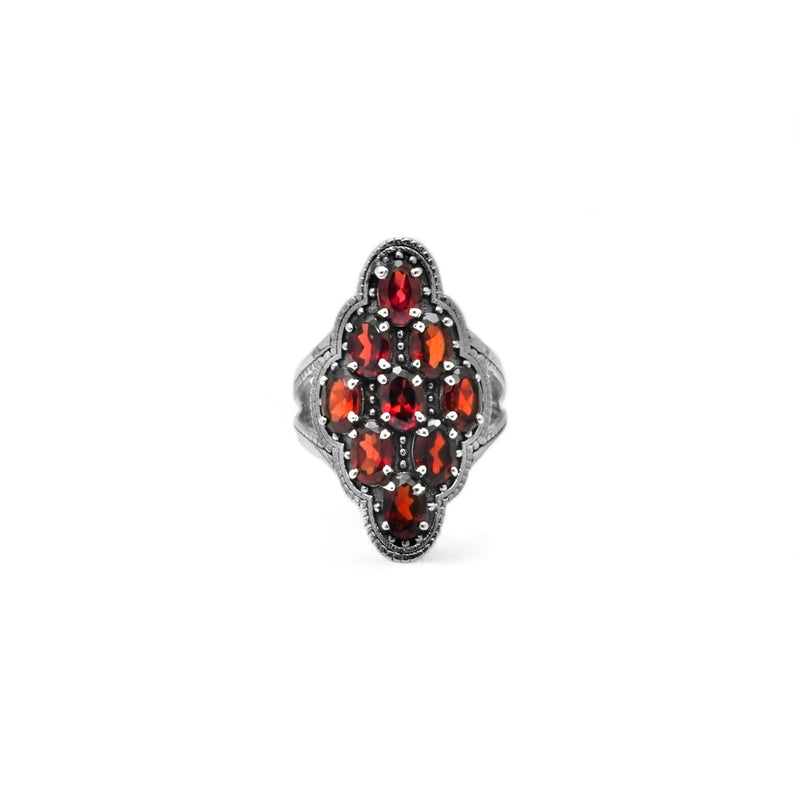 Sterling Silver Garnet Ring SSR82