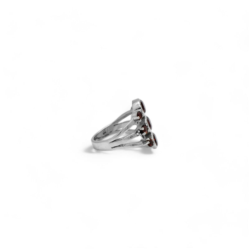 Sterling Silver Garnet Ring SSR85