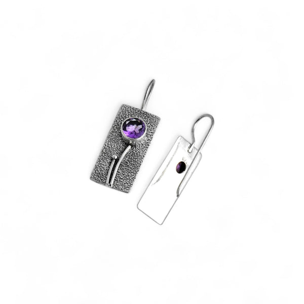 Sterling Silver Amethyst Earrings SSER194