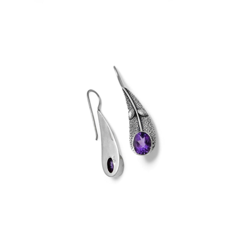 Sterling Silver Amethyst Earrings SSER197