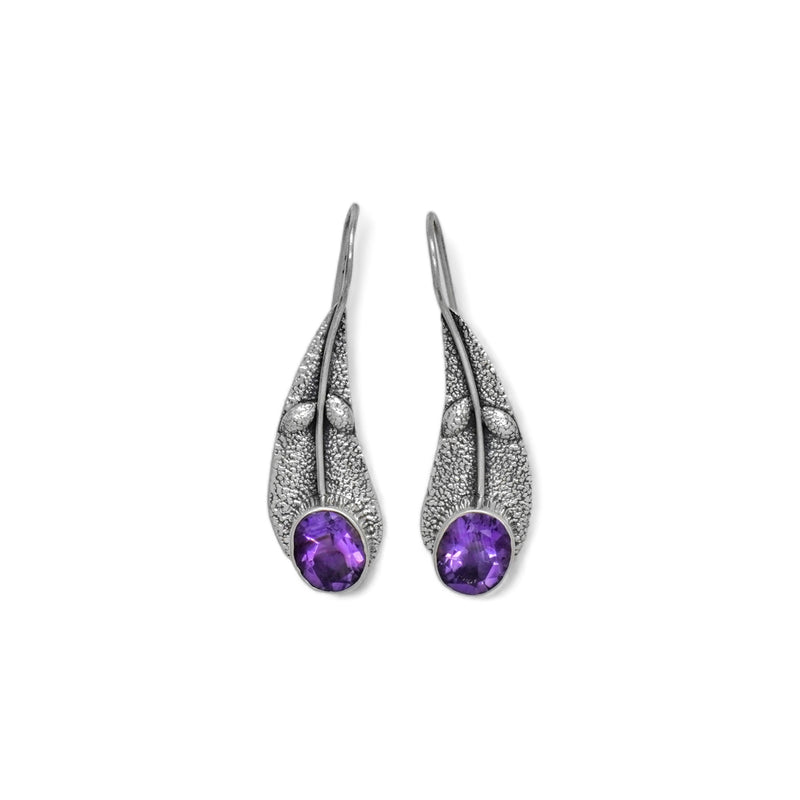 Sterling Silver Amethyst Earrings SSER197