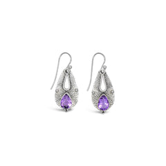 Sterling Silver Amethyst Earrings SSER193