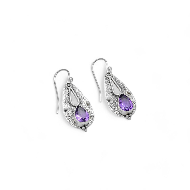 Sterling Silver Amethyst Earrings SSER193